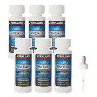 カークランドシグネチャー ミノキシジル5% 6本 ロゲイン 育毛剤 男性用 純正スポイト付 自宅まで追跡あり