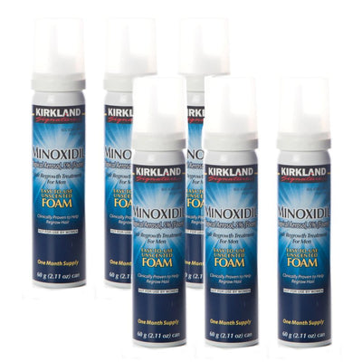 カークランドシグネチャー ミノキシジル5% 泡フォーム 6本 ロゲイン 男性用 自宅まで追跡あり