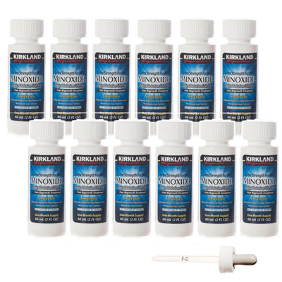 カークランドシグネチャー ミノキシジル5% 12本 ロゲイン 育毛剤 男性用 純正スポイト付 自宅まで追跡